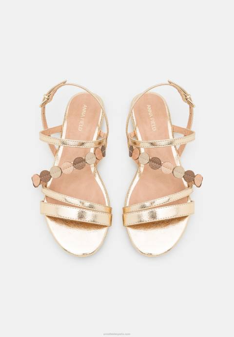 mujer sandalias de oro Anna Field 84Z81260