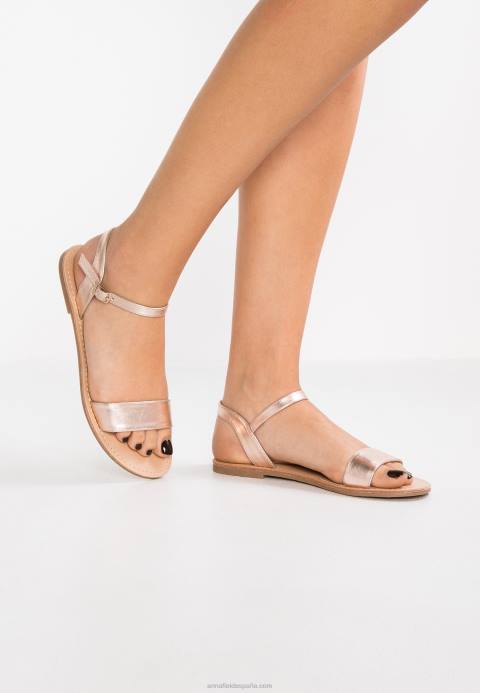 mujer sandalias de oro rosa Anna Field 84Z81257