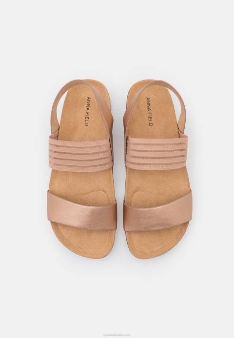 mujer sandalias de oro rosa Anna Field 84Z81411
