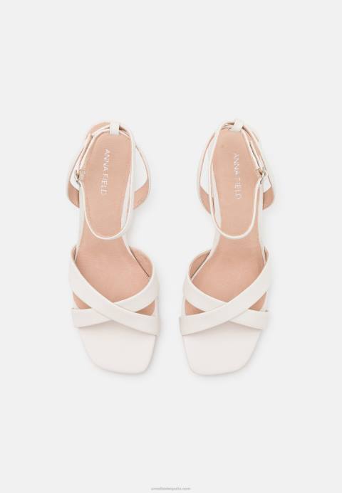 mujer sandalias de piel blanco roto Anna Field 84Z81323