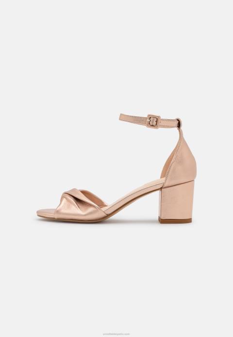 mujer sandalias de piel color oro rosa Anna Field 84Z81310