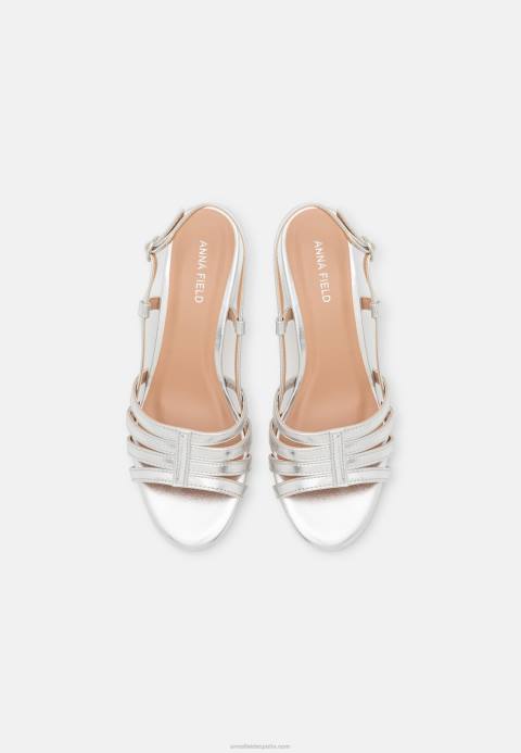 mujer sandalias de plata Anna Field 84Z81304