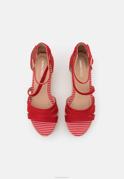 mujer sandalias de plataforma rojas Anna Field 84Z81452