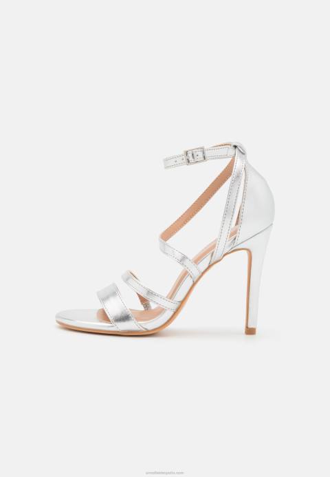 mujer sandalias de tacón alto plateadas Anna Field 84Z81402