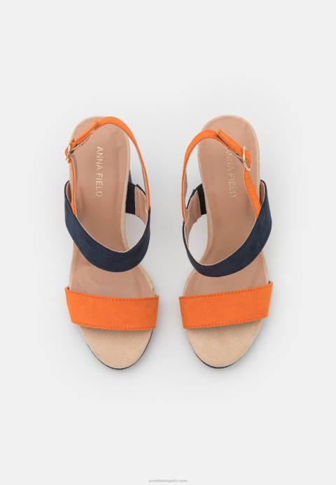 mujer sandalias de tacón azul oscuro Anna Field 84Z81296