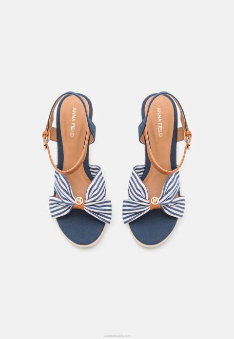 mujer sandalias de tacón azul oscuro Anna Field 84Z81491