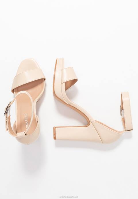 mujer sandalias de tacón blanco roto Anna Field 84Z81557