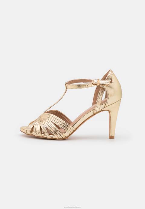 mujer sandalias de tacón dorado Anna Field 84Z81243