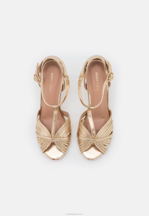 mujer sandalias de tacón dorado Anna Field 84Z81243