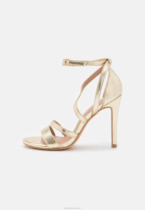 mujer sandalias de tacón dorado Anna Field 84Z81289