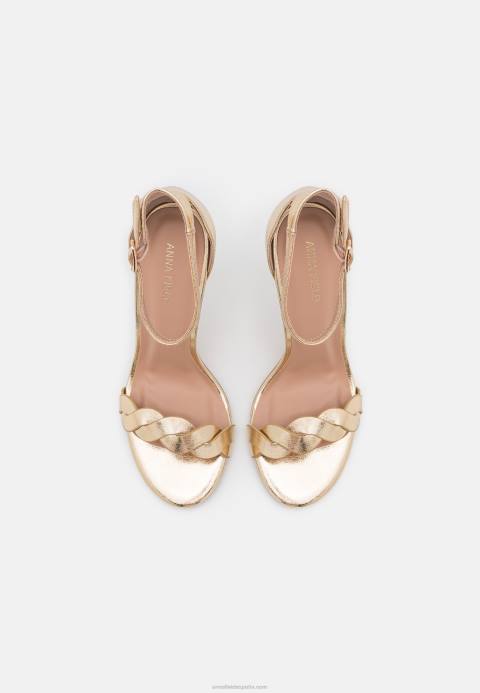 mujer sandalias de tacón dorado Anna Field 84Z81291