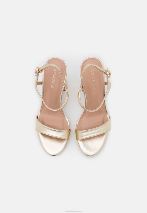 mujer sandalias de tacón dorado Anna Field 84Z81444