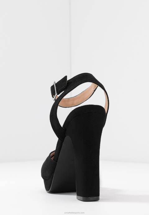 mujer sandalias de tacón negro Anna Field 84Z81567