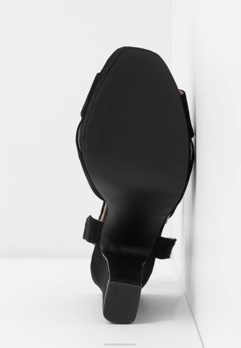 mujer sandalias de tacón negro Anna Field 84Z81567