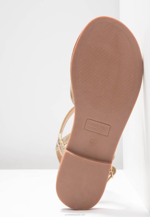 mujer sandalias doradas Anna Field 84Z81499