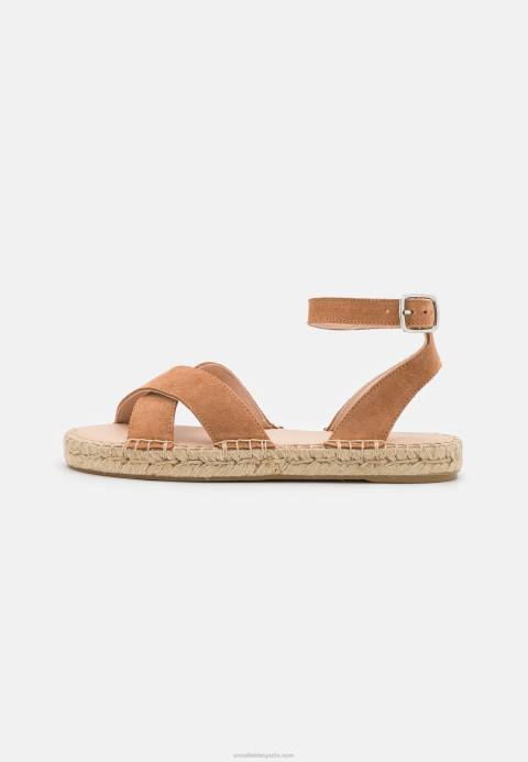 mujer sandalias plataforma piel coñac Anna Field 84Z81560