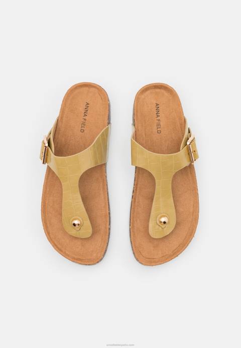 mujer sandalias t-bar kaki Anna Field 84Z81543