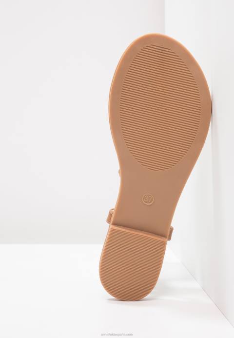mujer sandalias t-bar marrones Anna Field 84Z81519