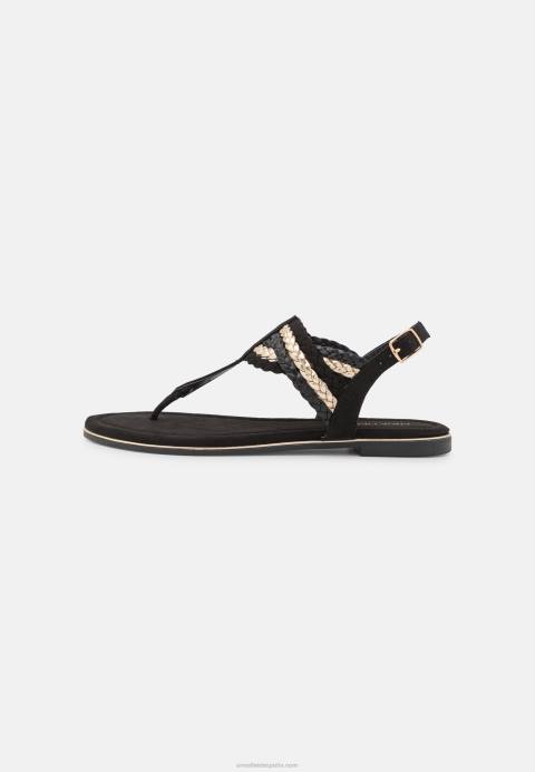 mujer sandalias t-bar negro/dorado Anna Field 84Z81503