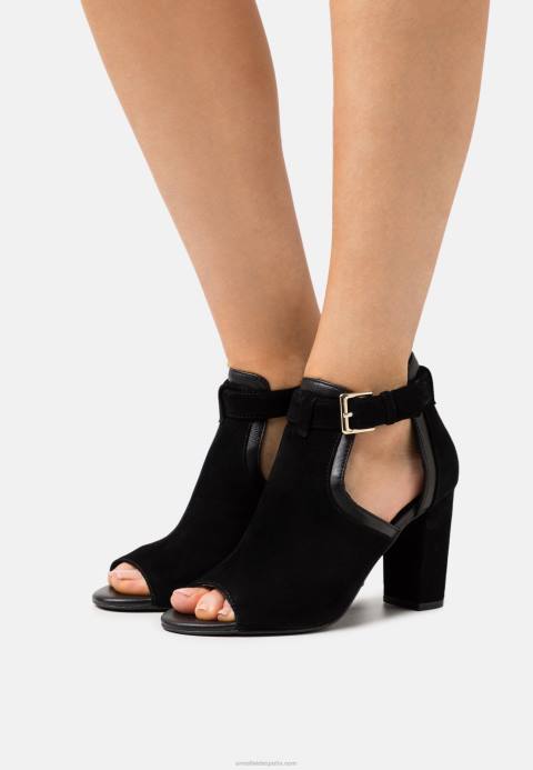 mujer sandalias tobilleras de piel negras Anna Field 84Z81314