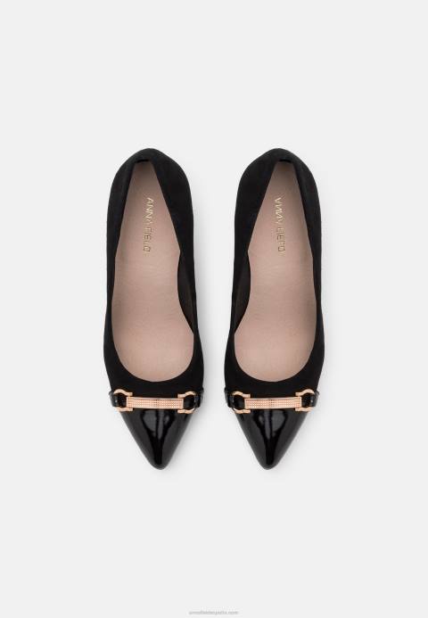 mujer cuero mia tacones altos negro Anna Field 84Z81776