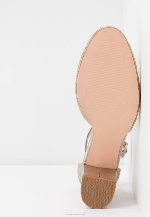mujer cuero tacones clasicos champagne Anna Field 84Z81599