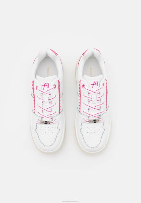 mujer deportivas de piel blanco/rosa Anna Field 84Z81211