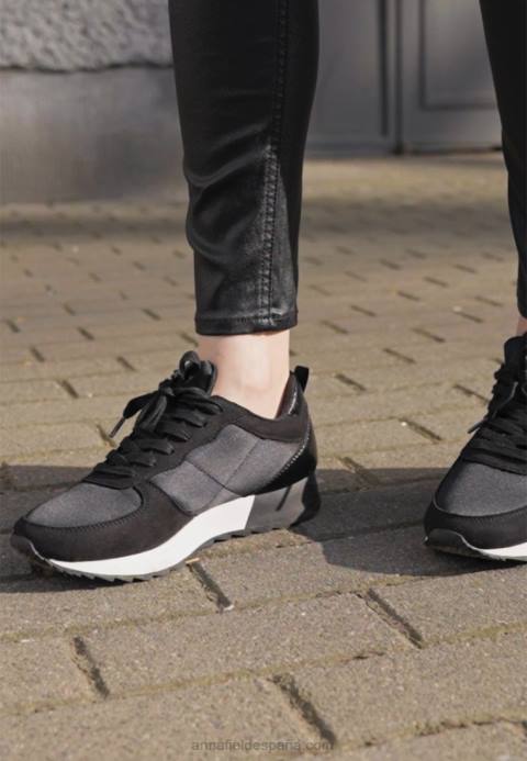 mujer entrenadores negro Anna Field 84Z81165