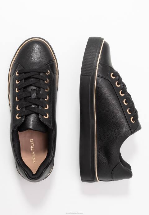 mujer entrenadores negro Anna Field 84Z81191