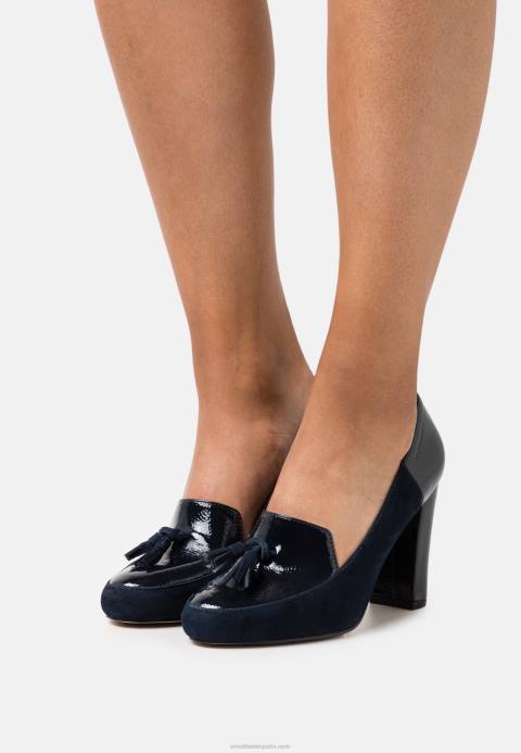 mujer tacones clásicos de cuero azul oscuro Anna Field 84Z81672