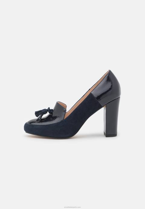 mujer tacones clásicos de cuero azul oscuro Anna Field 84Z81672