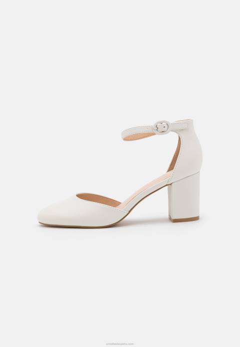 mujer tacones clásicos de cuero blanco Anna Field 84Z81661