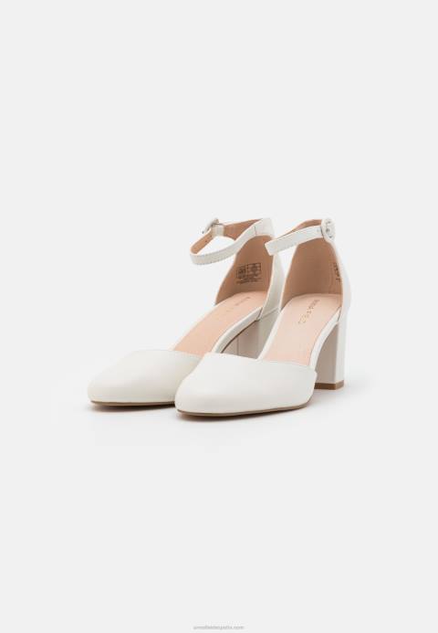 mujer tacones clásicos de cuero blanco Anna Field 84Z81661