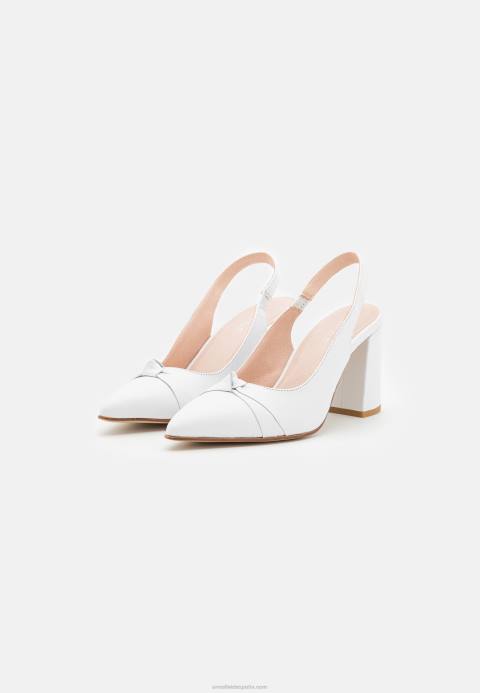 mujer tacones clásicos de cuero blanco Anna Field 84Z81670