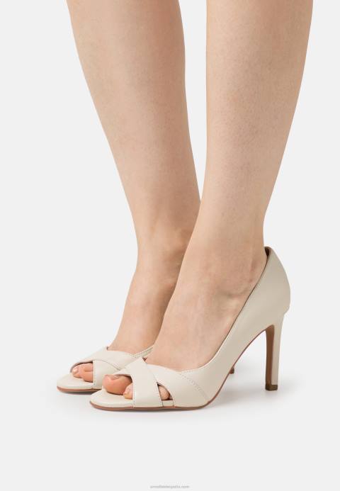 mujer tacones clásicos de cuero blanco Anna Field 84Z81695