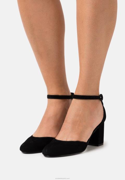 mujer tacones clásicos de cuero negro Anna Field 84Z81653