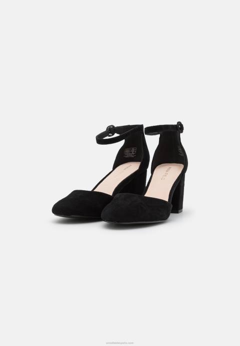 mujer tacones clásicos de cuero negro Anna Field 84Z81653