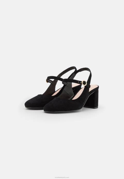 mujer tacones clásicos de cuero negro Anna Field 84Z81685