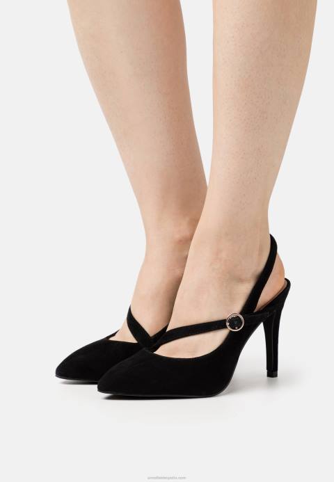 mujer tacones clásicos de cuero negro Anna Field 84Z81699