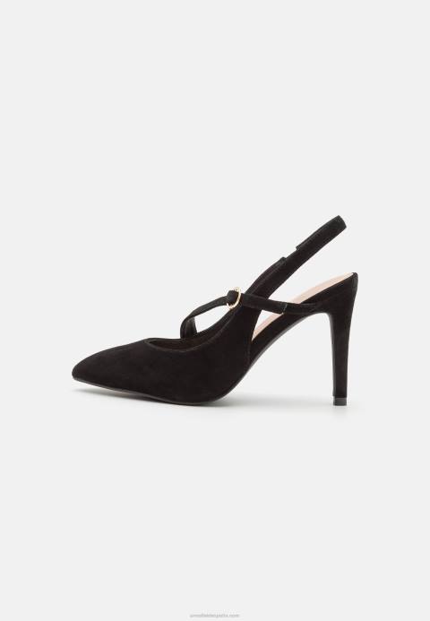 mujer tacones clásicos de cuero negro Anna Field 84Z81699