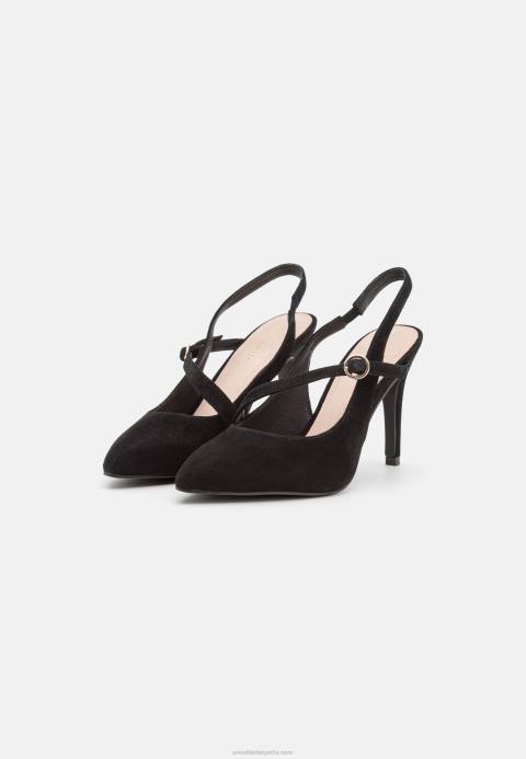 mujer tacones clásicos de cuero negro Anna Field 84Z81699