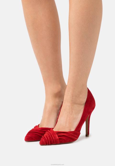 mujer tacones clásicos de cuero rojo oscuro Anna Field 84Z81669