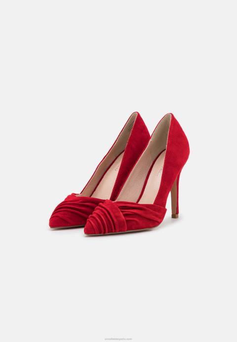 mujer tacones clásicos de cuero rojo oscuro Anna Field 84Z81669