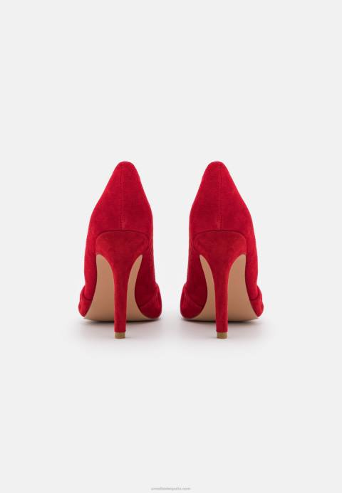 mujer tacones clásicos de cuero rojo oscuro Anna Field 84Z81669