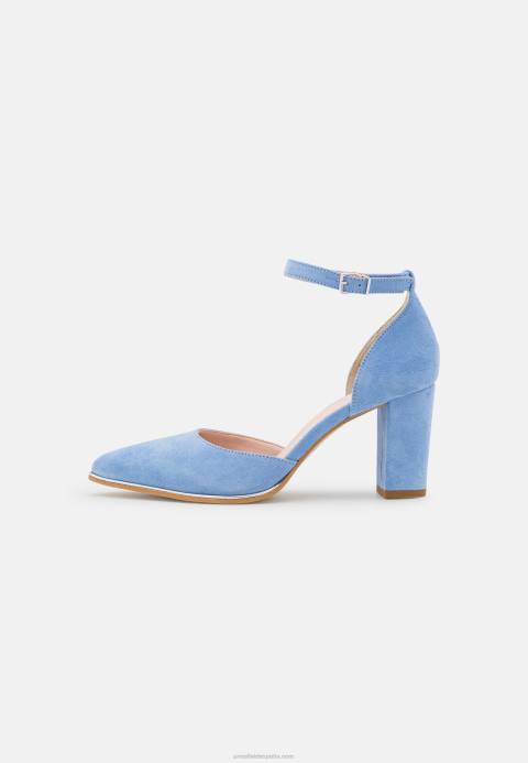 mujer tacones clasicos de cuero azul claro Anna Field 84Z81607
