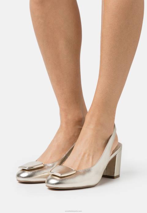 mujer tacones clasicos de cuero dorados Anna Field 84Z81630