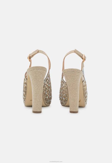 mujer tacones de plataforma de oro Anna Field 84Z81706