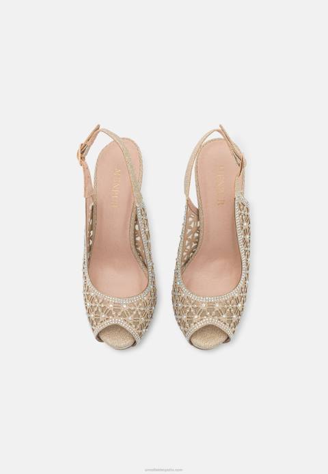 mujer tacones de plataforma de oro Anna Field 84Z81706