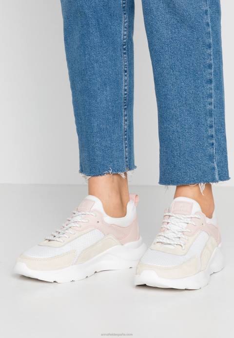 mujer zapatillas de cuero blanco Anna Field 84Z81219