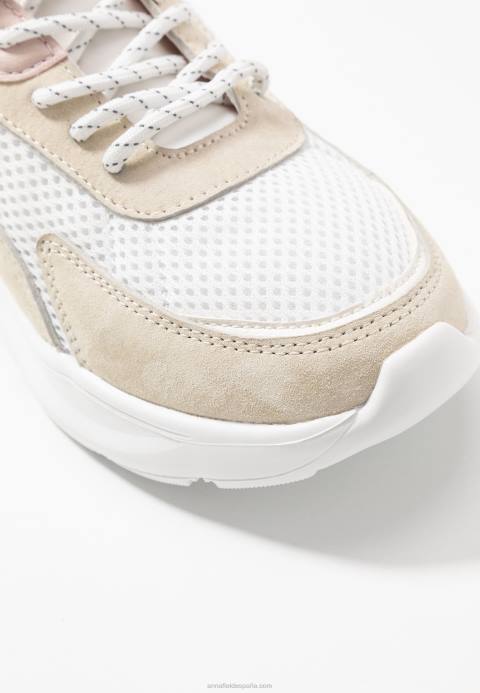 mujer zapatillas de cuero blanco Anna Field 84Z81219